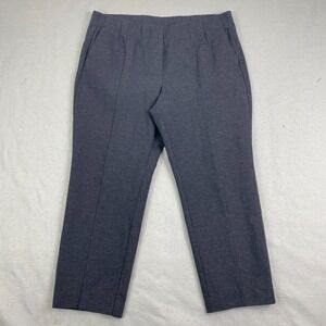 J. Jill Womens Pants Gray Size Large Petite Slim Leg Pull On Viscose Blend